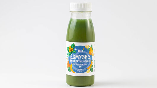 Смузи Груша-шпинат со вкусом мяты