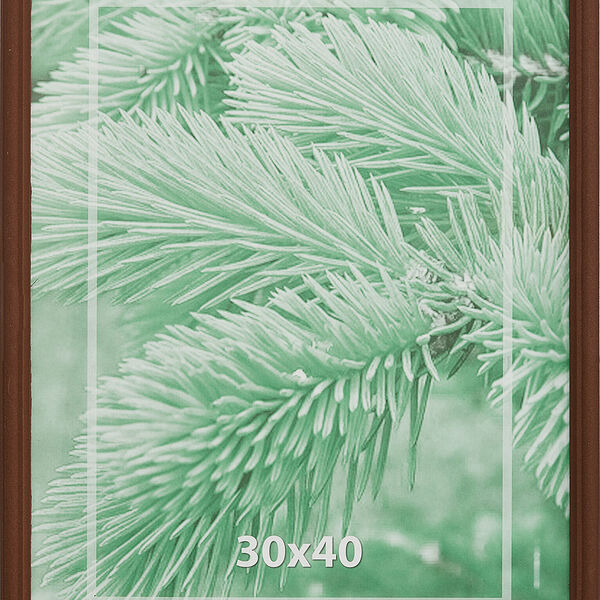 Рамка 30х40см деревянная, профиль №1, цвет 'мокко'