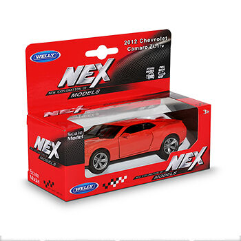 Игрушка модель машины Welly Chevrolet Camaro ZL1 1:38 пружинный механизм цвет в ассортименте