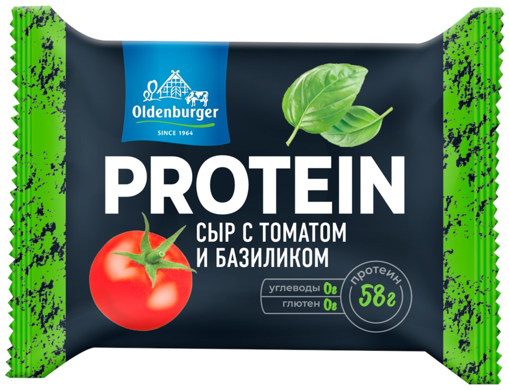 

Сыр протеиновый Oldenburger с томатом и базиликом 30% БЗМЖ 200 г