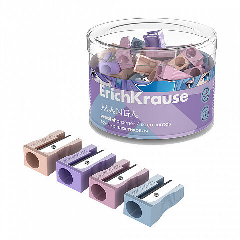 Точилка пластиковая ErichKrause EasySharp Manga в ассортименте