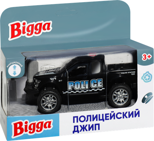 

Игрушка BIGGA Полицейский джип инерционный, 1:32, Арт. ZH262488