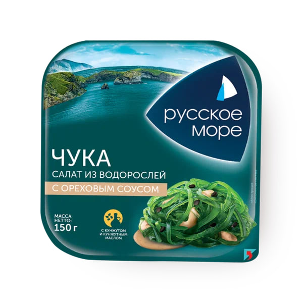 

Салат из морских водорослей Русское море Чука с ореховым соусом 150 г