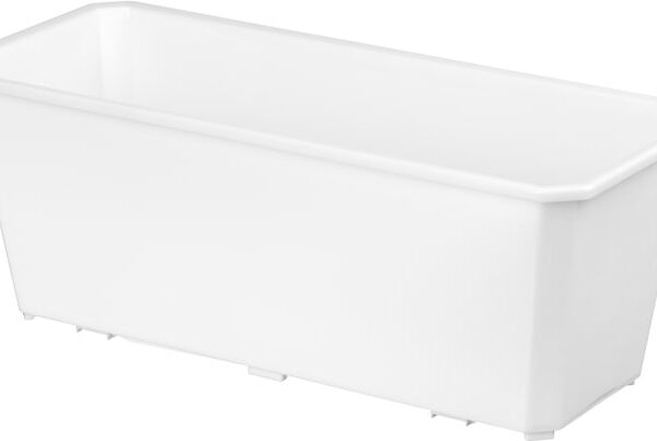 Ящик балконный IdiLand Basil белый 40см