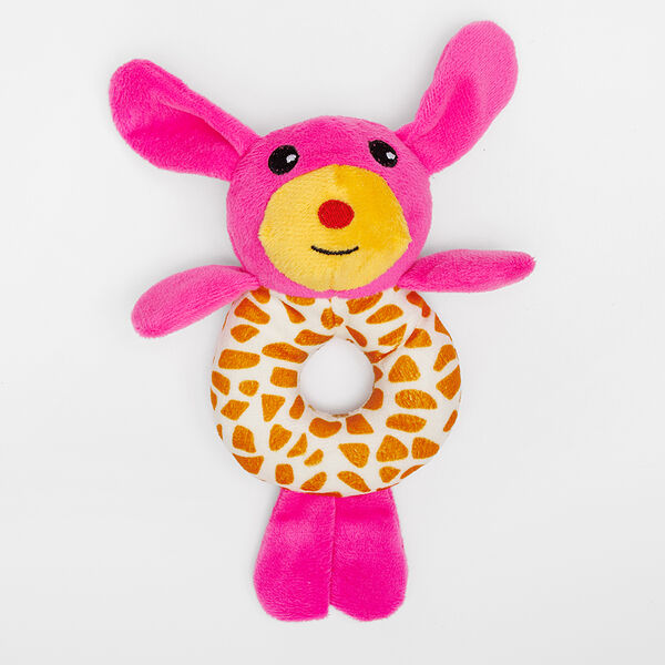 Игрушка для собак плюшевая с кольцом 20х9,5 см