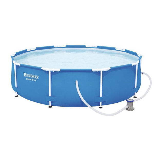 Bestway бассейн каркасный, фильтр-насос, fe 46%, pvc 47%, 305x76см, 56679