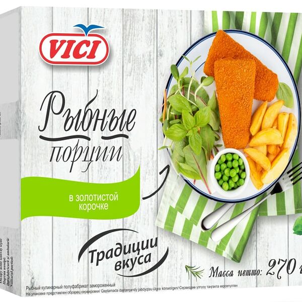 Порции рыбные Vici в золотистой корочке 270г