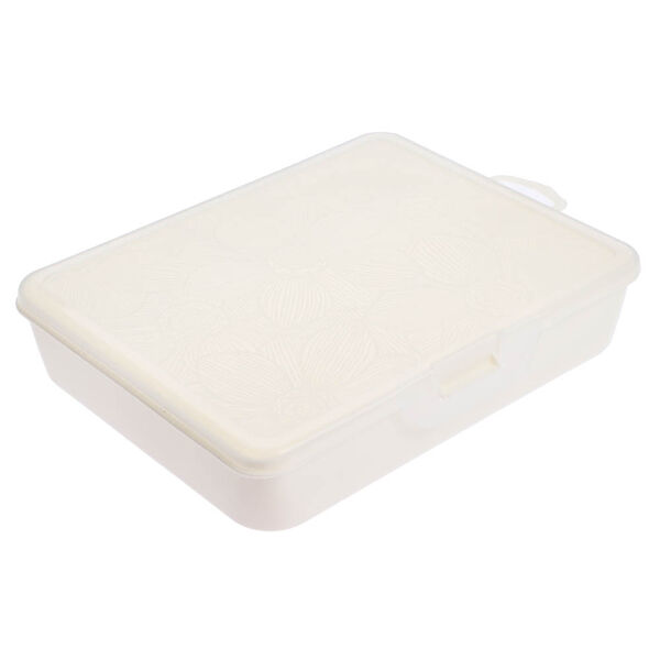 Органайзер для мелочей keeplex fiori с разделителями m 19х16х4,5см, пластик, белое облако