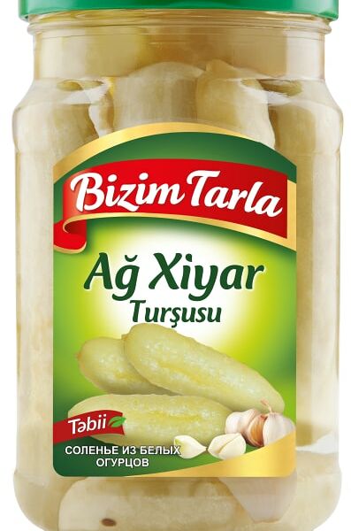 Соленья Bizim Tarla из белых огурцов 660г