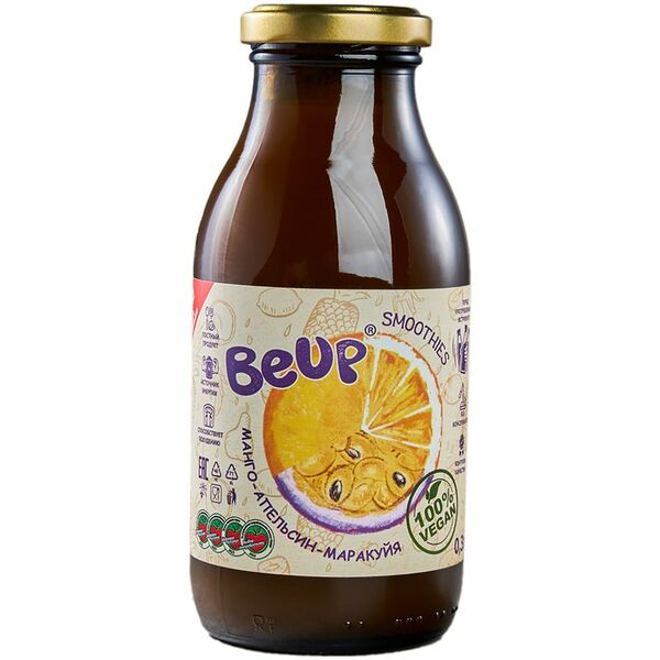 Смузи Be Up Манго-Апельсин-Маракуйя, 300мл