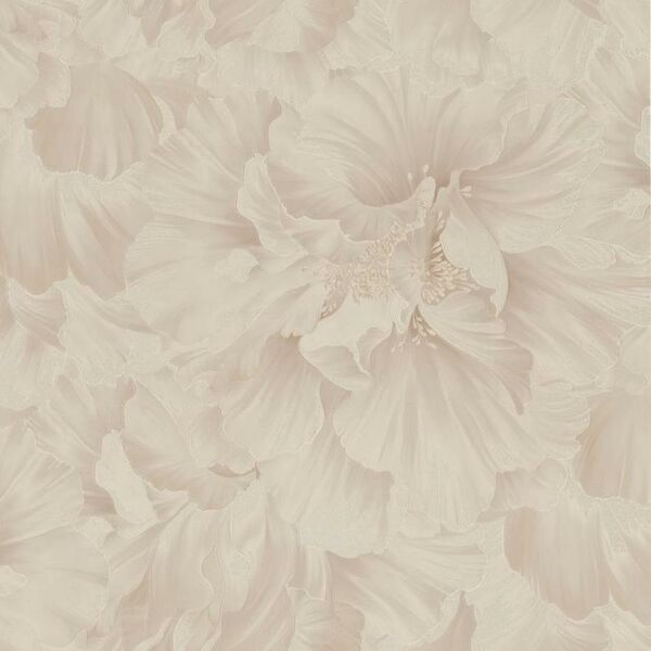 Обои Malex design Таити, горячее тиснение на флизелиновой основе, бежевый, 1,06х10,05 м