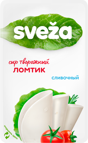 

Сыр творожный Sveza сливочный ломтик 60% 150 г