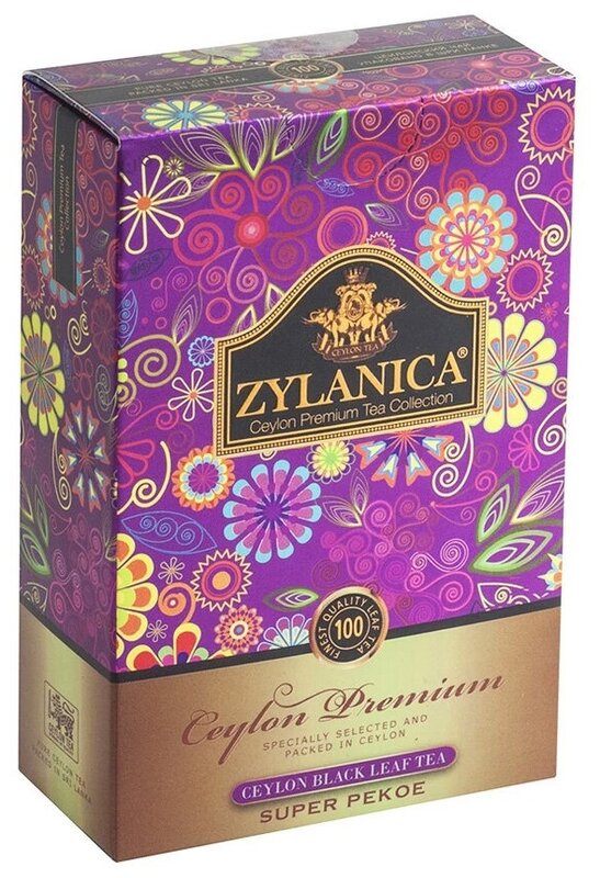 

Чай черный Zylanica байховый цейлонский Super Pekoe фасованный