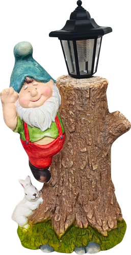 

Фигура садовая светящаяся Giardino Club Гном с пнем 27 х 19.5 х 49 см, артикул GD24002