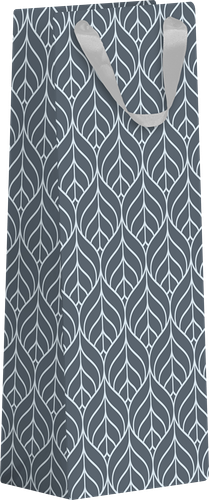 Пакет подарочный Birds белый крафт премиум, 12х38х10см, под бутылку, Арт. BTW