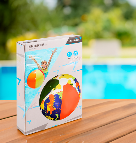 

Мяч пляжный надувной Actiwell Dino d=51 см