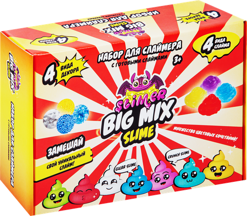 

Игрушка Slime Лаборатория Slimer big mix красная