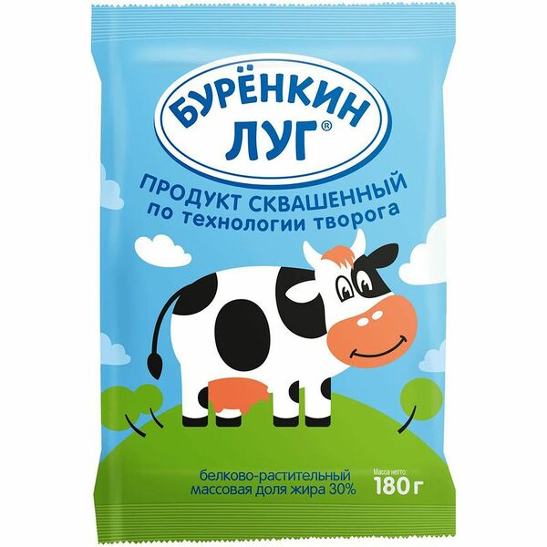 Продукт творожный Буренкин луг 30% 180 г