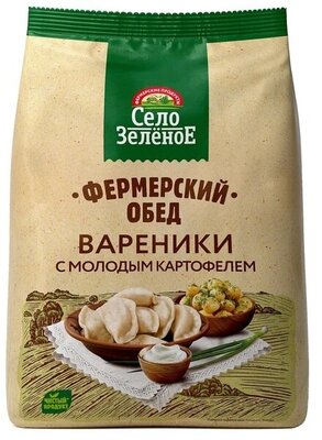 Вареники Село Зелёное Фермерский обед с молодым картофелем 700 г