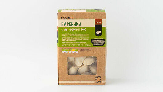 Вареники с картофельным пюре(Продукт замороженный)