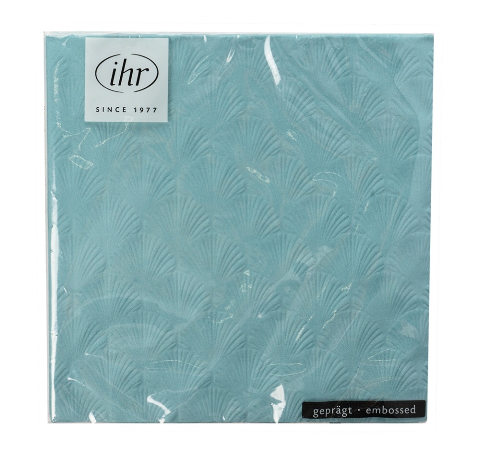 

Салфетки бумажные Ihr Manon, 33х33см, 3-слойные голубые 20 шт, Германия