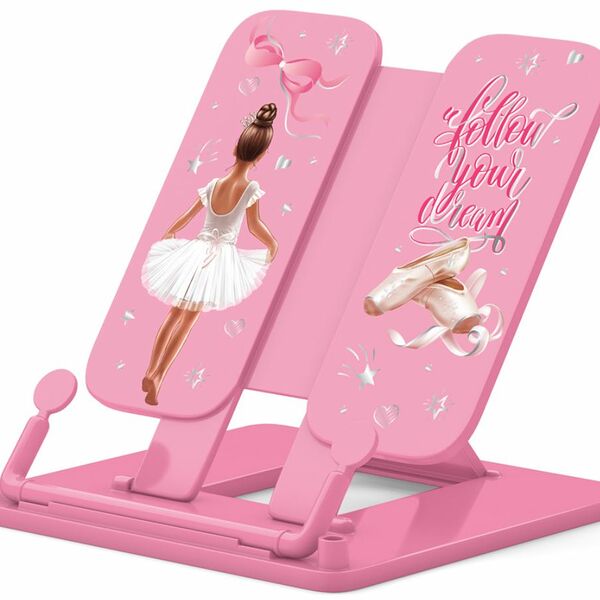 Подставка для книг пластиковая Erich Krause Pointes цвет розовый