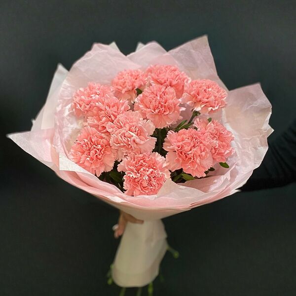 Букет 11 розовых диантусов