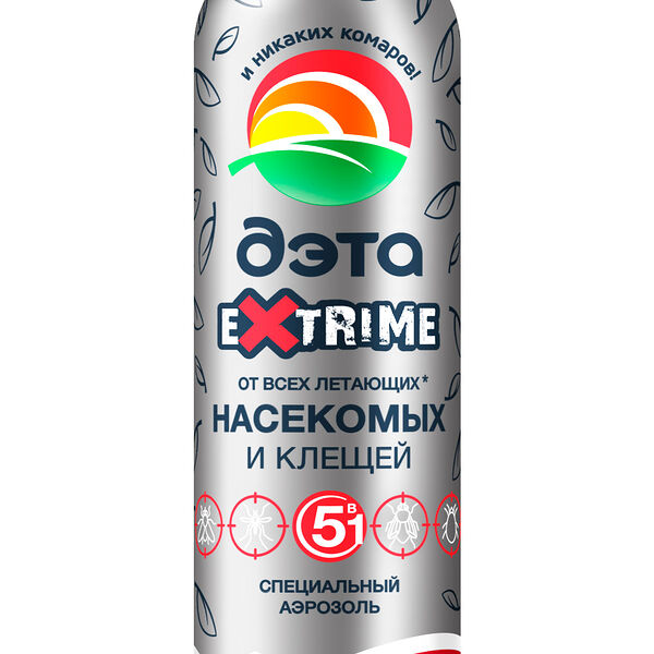 Аэрозоль Дэта Extrime от всех летающих насекомых и клещей 150 мл