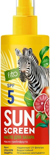 Масло для загара Sun Screen SPF5 питательное 150мл