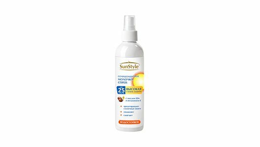 Солнцезащитное молочко-спрей Sun Style Spf-25 uv водостойкое