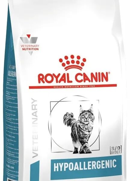 Сухой корм Royal Canin Hypoallergenic для взрослых и пожилых кошек всех пород, при пищевой аллергии, рис 350 гр