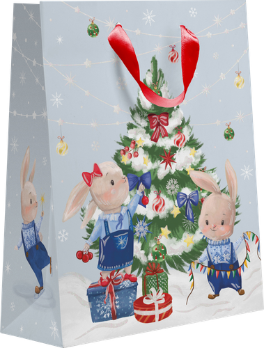 

Пакет подарочный Символ года 14х19х11 см, 1 шт в ассортименте