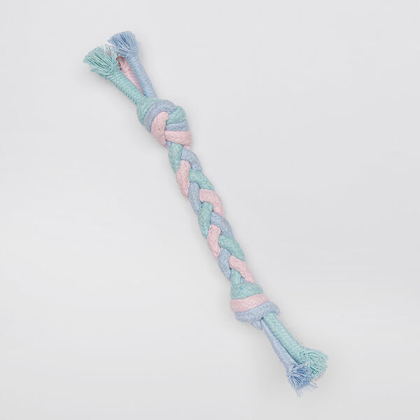 Эко-игрушка для собак мелких пород Канат-косичка, 20х3х3 см