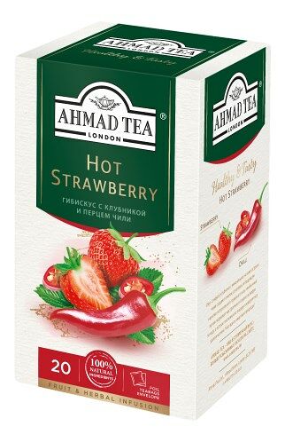 Чай травяной Ahmad Tea гибискус, клубника, перец чили 20шт х 1.8г