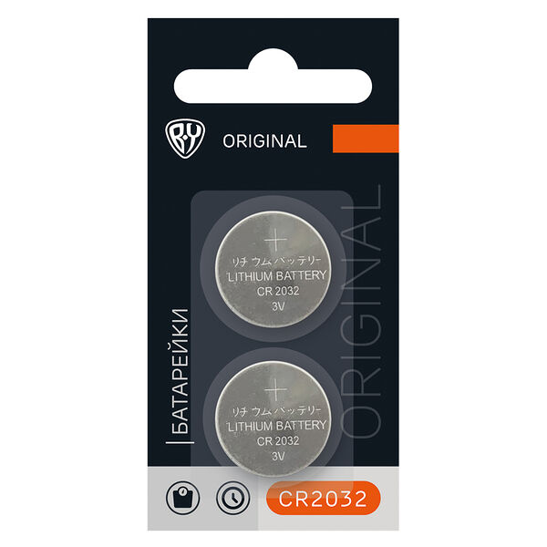 By батарейки cr2032 2 шт в блистере