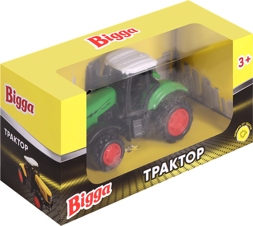Игрушка BIGGA Трактор 7.5 см, арт. BT808881