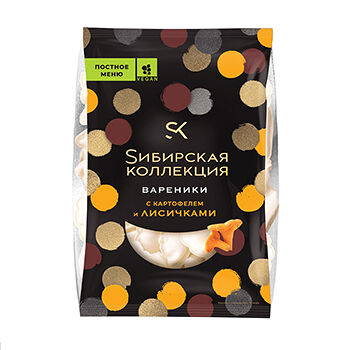 Вареники Sибирская коллекция с картофелем и лисичками