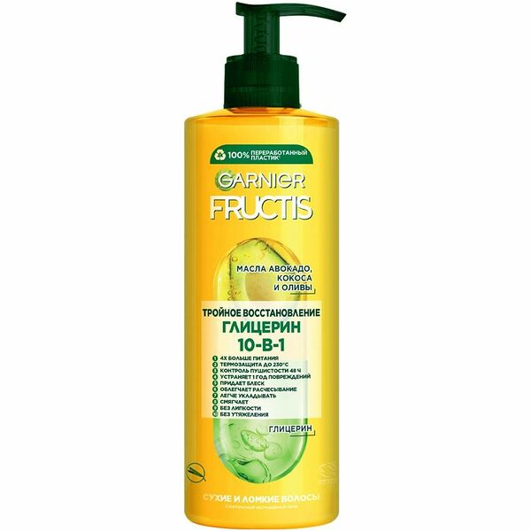 Крем Garnier Fructis Тройное Восстановление 10в1 комплексный, 400мл