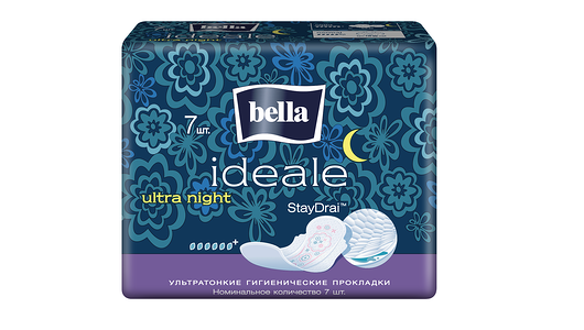Прокладки гигиенические Bella ideale ultra night покрытие staydrai 7 шт