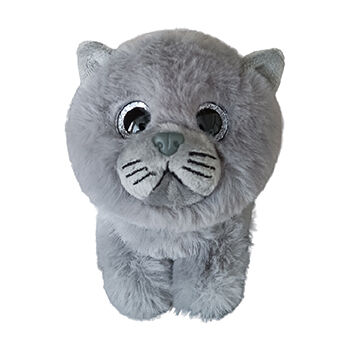 Игрушка-брелок «Котёнок» серый, «Плюшленд», 12 см, Китай