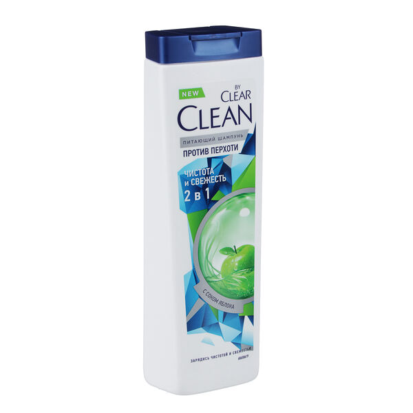 Шампунь и бальзам-ополаскиватель Clean от Clear Чистота и Свежесть Против перхоти 2 в 1, 365 мл