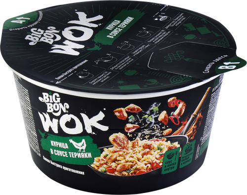 

Лапша быстрого приготовления BigBon Wok Курица в соусе терияки 85 г