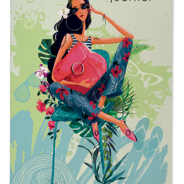 Тетрадь общая Bruno Visconti Дама на Багамах в клетку B5, 60 листов