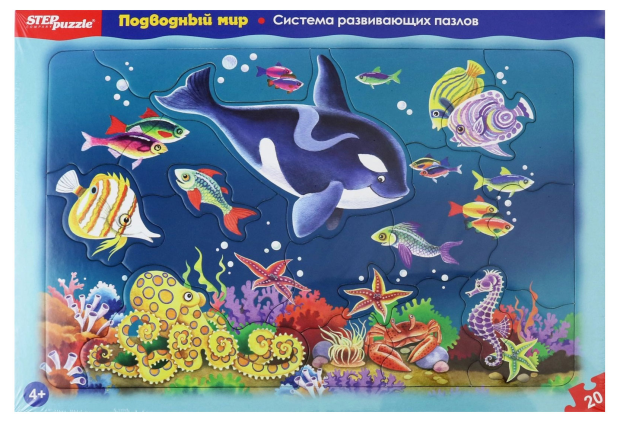 

Пазл Step Puzzle Подводный мир развивающий 20 элементов Арт. 80451, 80452, 80453, 80454
