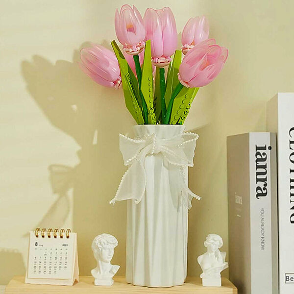 Конструктор JAKI JK29312 Конструктор Букет розовых тюльпанов