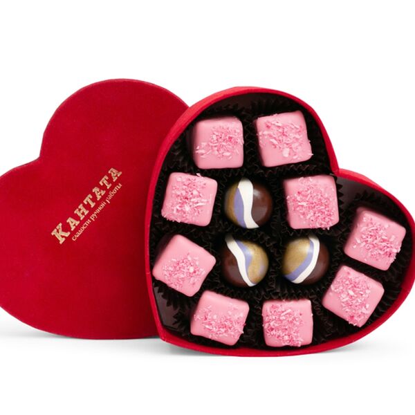 Шоколадный набор Вишневое сердце