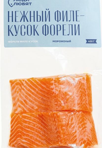 Форель Люди Любят филе-кусок замороженный 400г