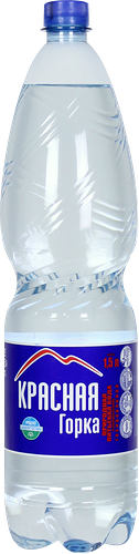 Вода питьевая КРАСНАЯ ГОРКА природная из подземного источника 1 категории газированная, 1.5л
