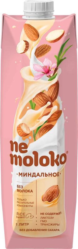 

Напиток Nemoloko миндальный на рисовой основе 1 л