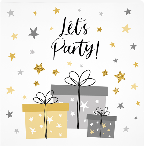 

Салфетки бумажные Party, 2 слоя, 33x33 см, дизайн в ассортименте, 12 шт